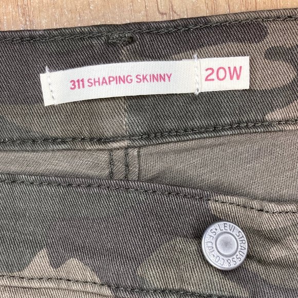 Levi's 311 Shaping Skinny Camo Mid Rise Tummy Slimming Jeans - Picture 8 of 9